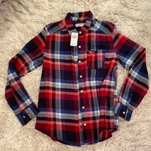Pink/red/blue flannel